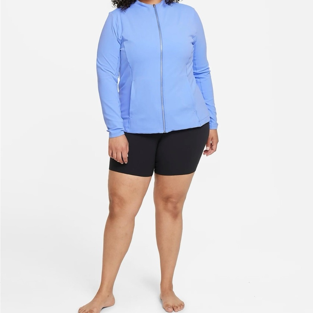 Nike Light Blue Dri-FIT Yoga Jacket